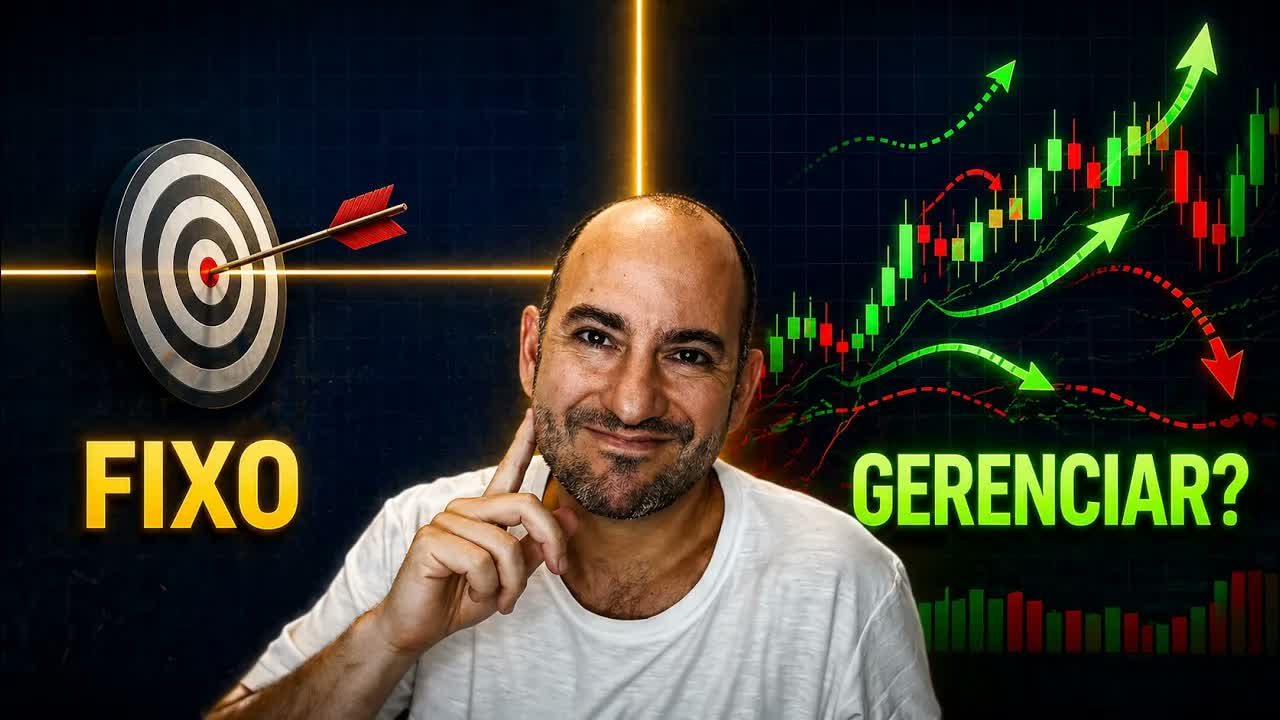 Alvo fixo ou gerenciar o trade? Quando usar cada um