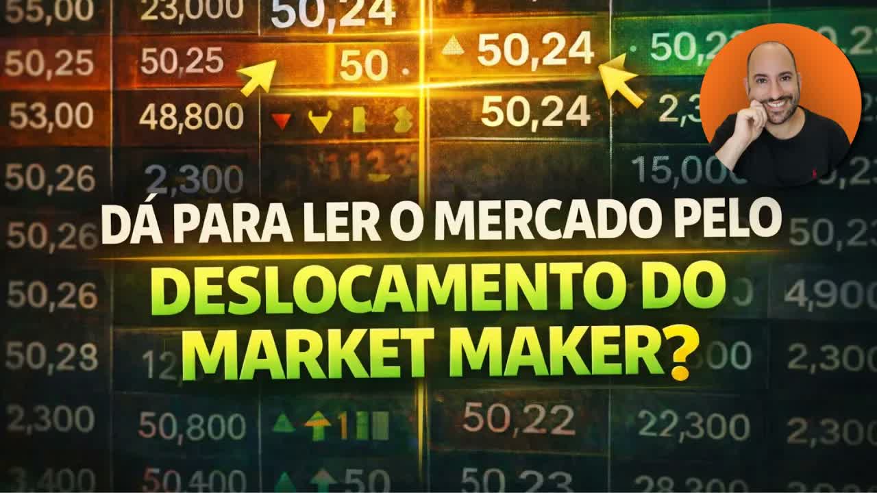 Dá para ler o mercado pelo deslocamento do market maker?